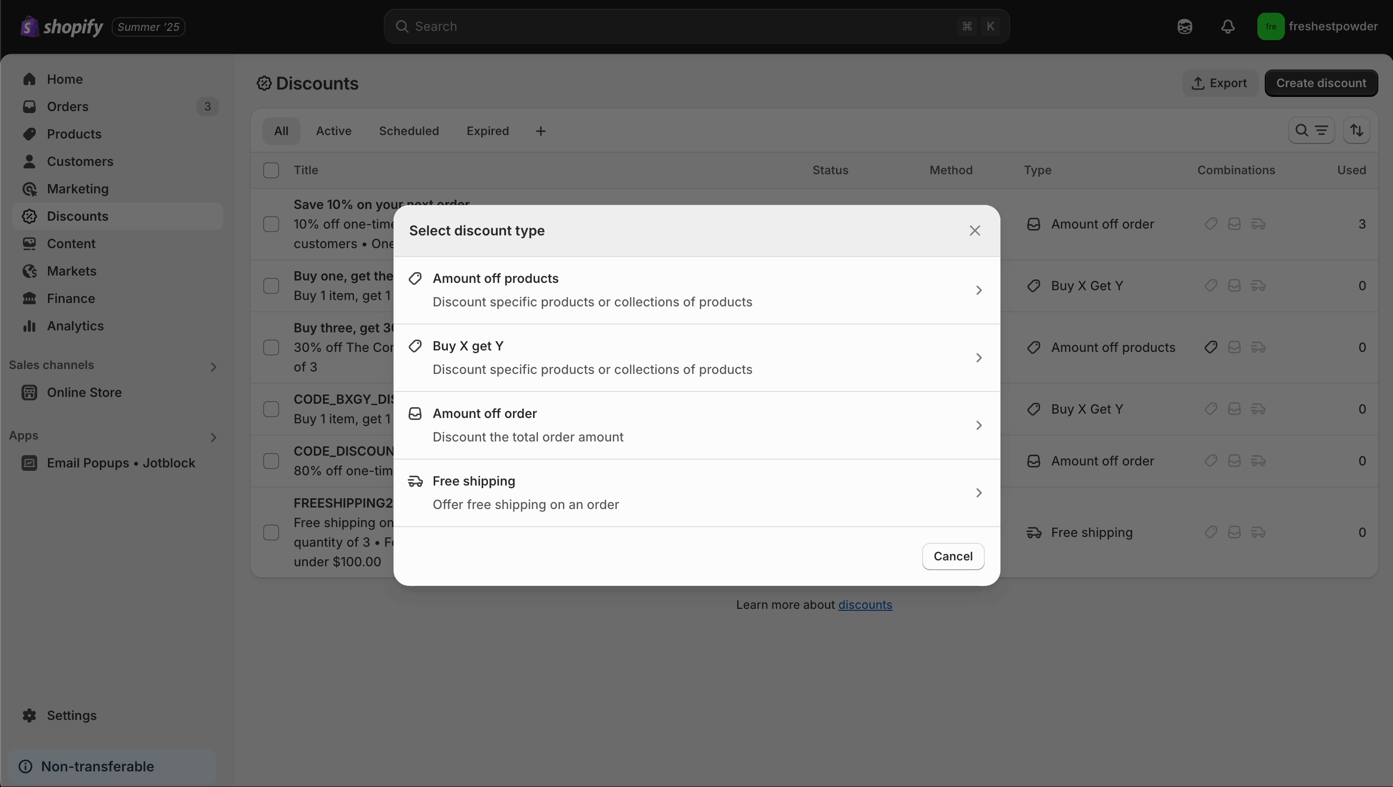 Filling in amount off order details